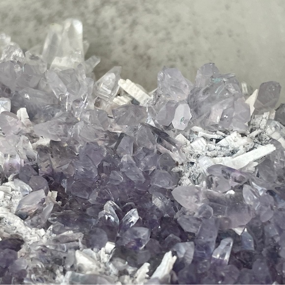 Amethyst Flower Plate With Calcite - Picture 15 of 17